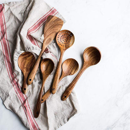 Ensemble de Cuisine en Bois Naturel – Cuisine Durable et Stylée