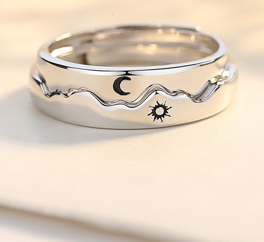 Anneaux Cœurs Liés – Symbole d'Amour Éternel