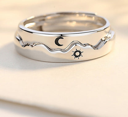 Anneaux Cœurs Liés – Symbole d'Amour Éternel