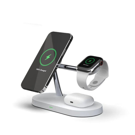 Chargeur Sans Fil 3-en-1 - Recharge Efficace pour Tous Vos Appareils