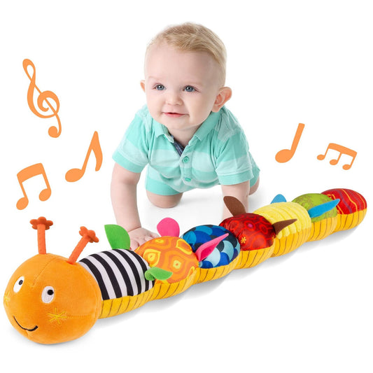 Peluche Chenille Musicale - Interactive et Douce