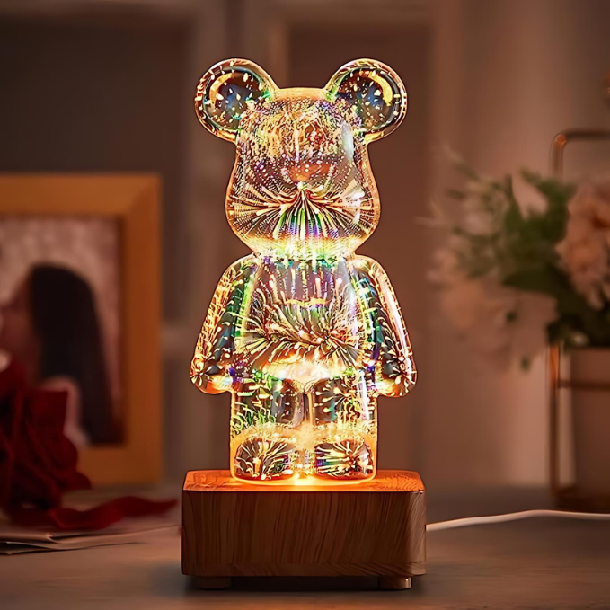 LumiBear - Lampe à Feux d'Artifice 3D