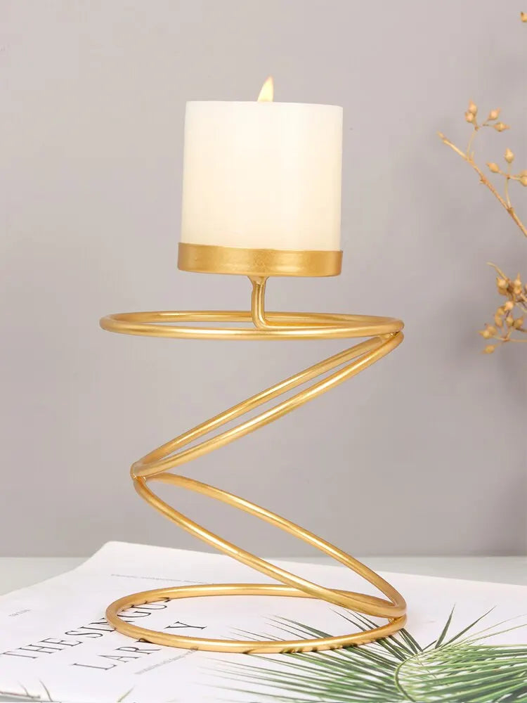 Bougeoir Spirale Élégant – Pour une Maison Chaleureuse et Raffinée