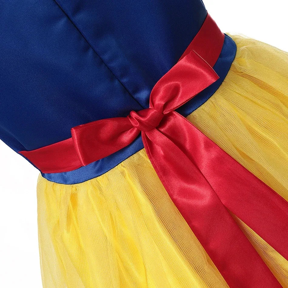 Robe de princesse Blanche-Neige – Avec cape, tiara et accessoires magiques