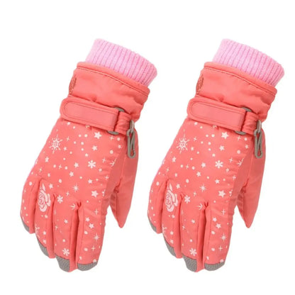 Gants d’hiver chauds et étanches pour filles – Idéaux pour la neige et le ski