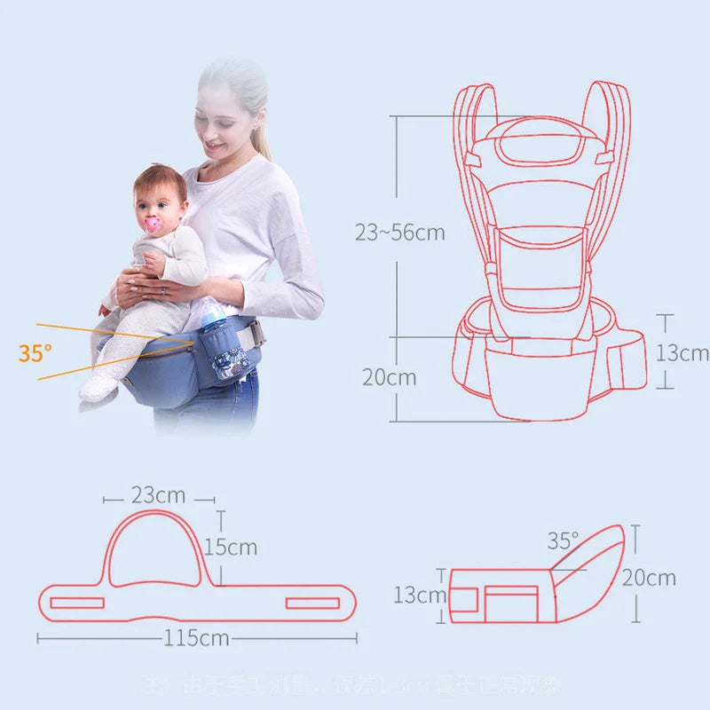 Porte-bébé ergonomique – Porte-hanche confortable pour parents et bébés