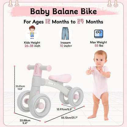 Adorable Vélo d'Équilibre pour Bébés - Pour le Plaisir et le Développement