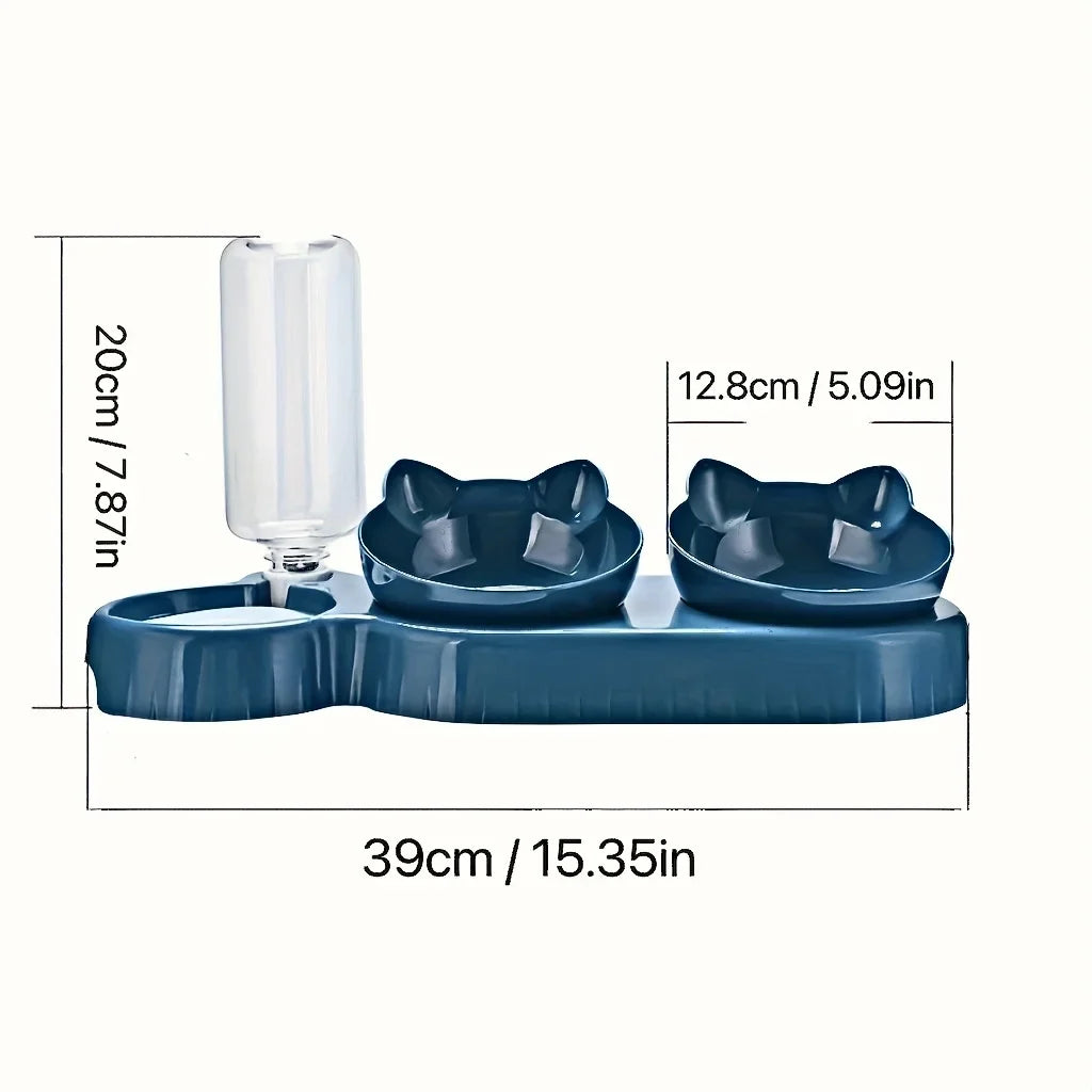 Gamelle pour chat avec design en forme d’oreilles – Expérience de repas confortable et ludique