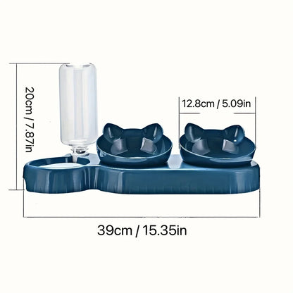 Gamelle pour chat avec design en forme d’oreilles – Expérience de repas confortable et ludique