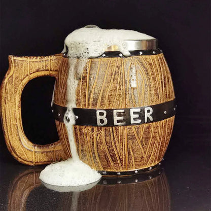 Chope à Bière en Bois Allemande - Expérience Authentique et Ludique