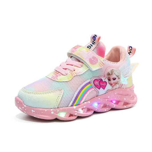 Baskets Pailletées Rainbow - Chaussures LED pour Petits Aventuriers