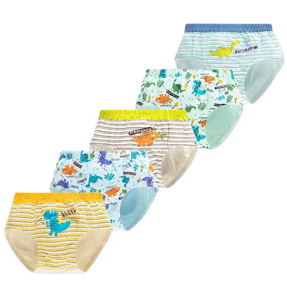 Set de 5 sous-vêtements pour garçons – Coton doux et respirant avec motifs super-héros