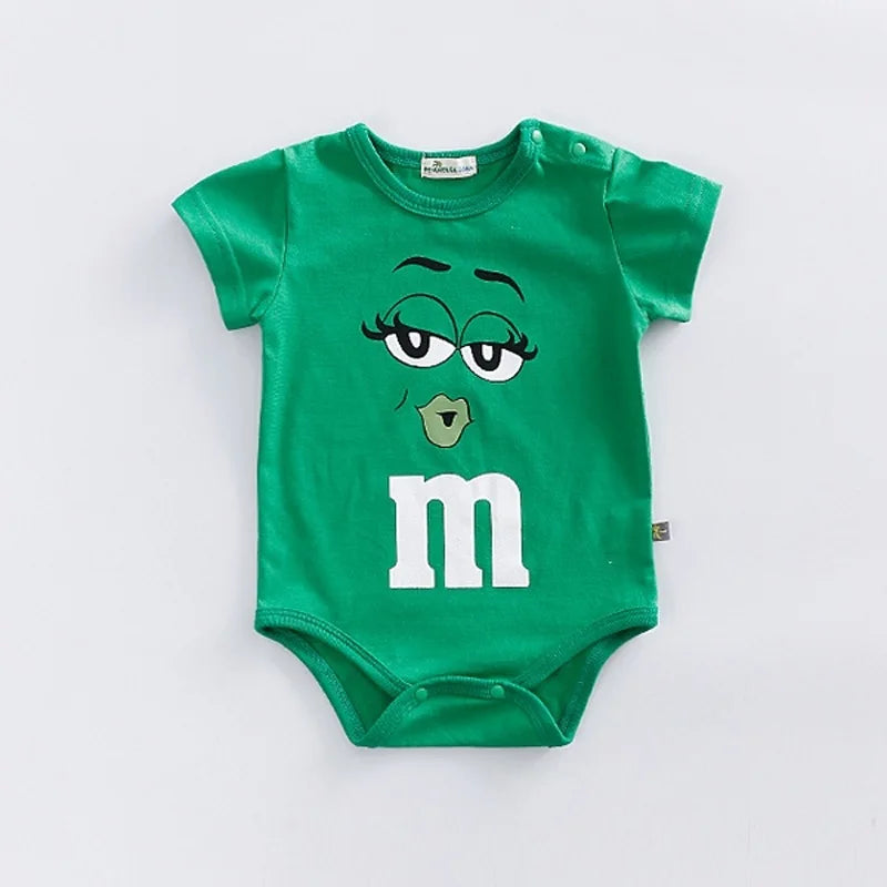 Body bébé coloré – Vêtements avec visages M&M pour bébés et tout-petits