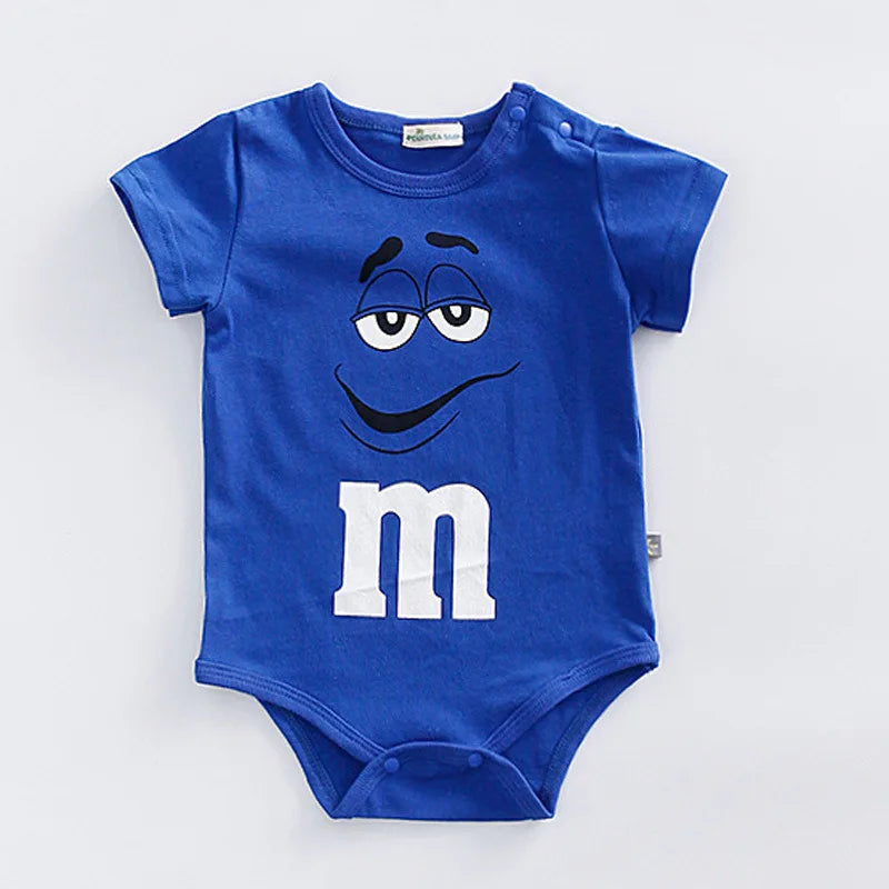 Body bébé coloré – Vêtements avec visages M&M pour bébés et tout-petits