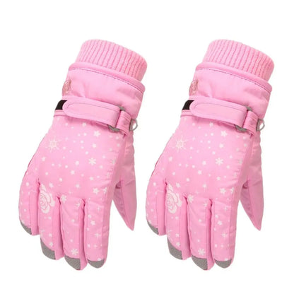 Gants d’hiver chauds et étanches pour filles – Idéaux pour la neige et le ski