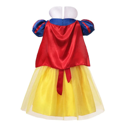 Robe de princesse Blanche-Neige – Avec cape, tiara et accessoires magiques