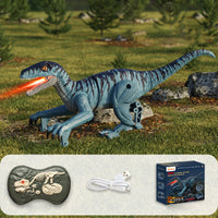 Vélociraptor 22cm - Bleu