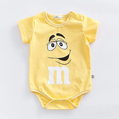Body bébé coloré – Vêtements avec visages M&M pour bébés et tout-petits