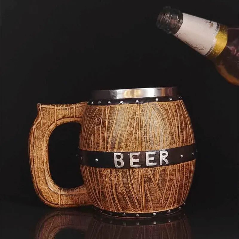 Chope à Bière en Bois Allemande - Expérience Authentique et Ludique