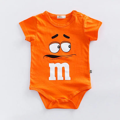 Body bébé coloré – Vêtements avec visages M&M pour bébés et tout-petits