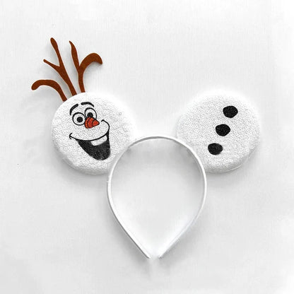 Accessoires cheveux Frozen – Bandeaux oreilles Mickey Mouse Elsa et Anna pour filles