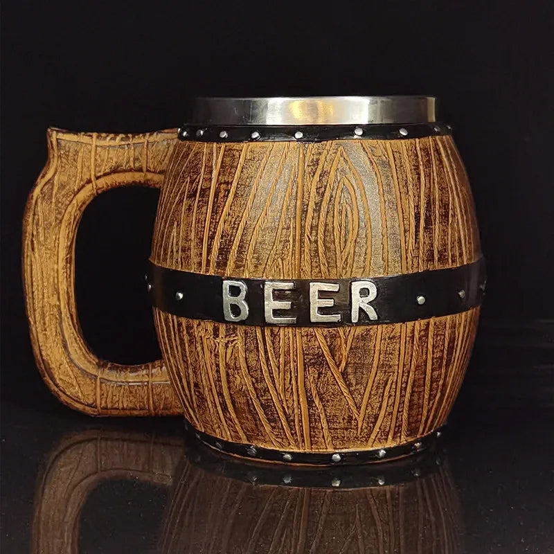 Chope à Bière en Bois Allemande - Expérience Authentique et Ludique