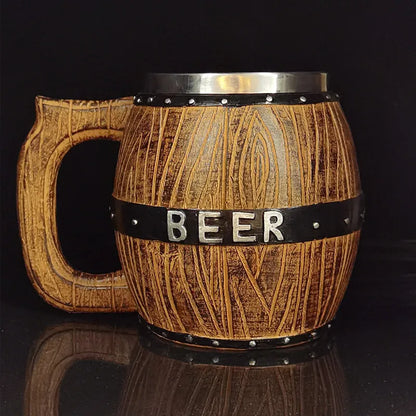 Chope à Bière en Bois Allemande - Expérience Authentique et Ludique