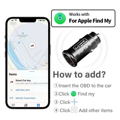 SmartCharge OBD GPS Tracker – Suivi Facile et Recharge Intégrée
