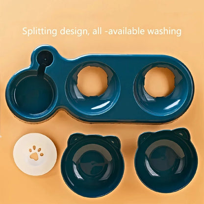 Gamelle pour chat avec design en forme d’oreilles – Expérience de repas confortable et ludique