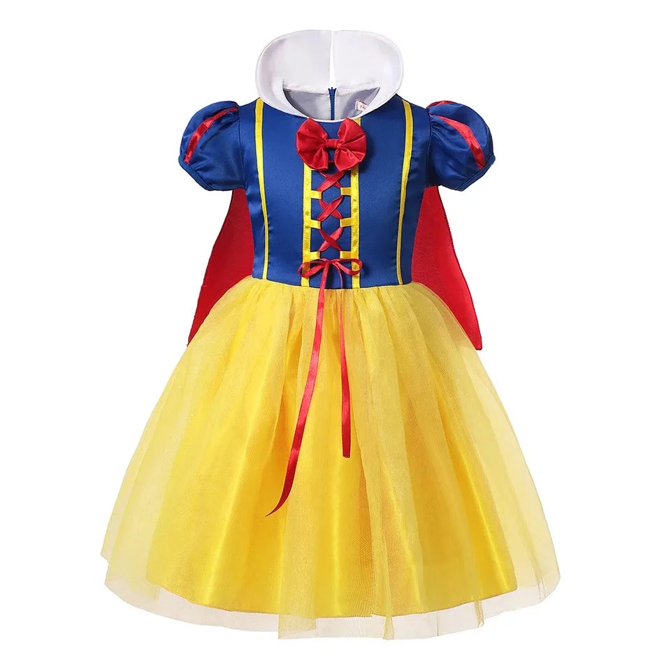 Robe de princesse Blanche-Neige – Avec cape, tiara et accessoires magiques