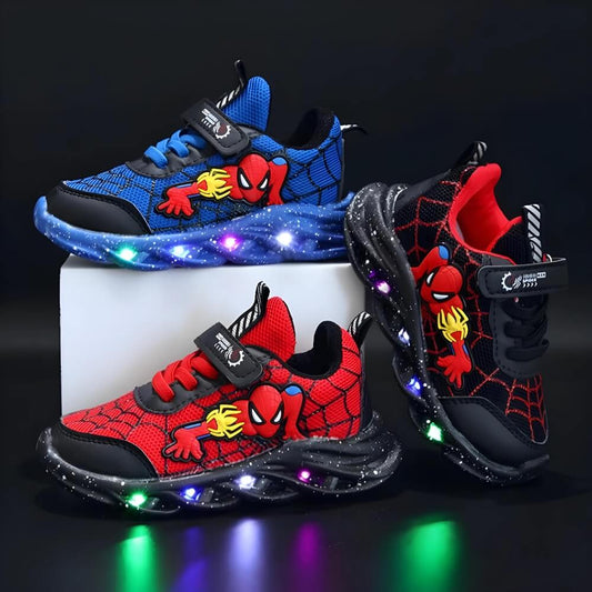 Baskets LED Superhéros – Chaussures Stylées et Lumineuses pour Enfants