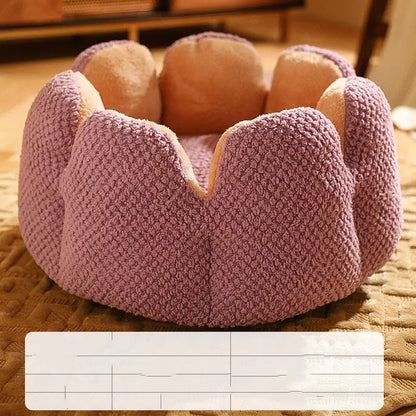 Cocoon Floral - Panier Douillet et Moelleux pour Votre Chat