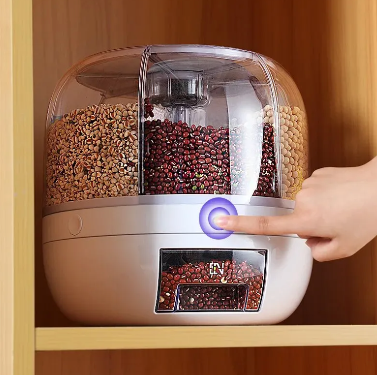 Distributeur de céréales rotatif à 360° pour une cuisine bien organisée