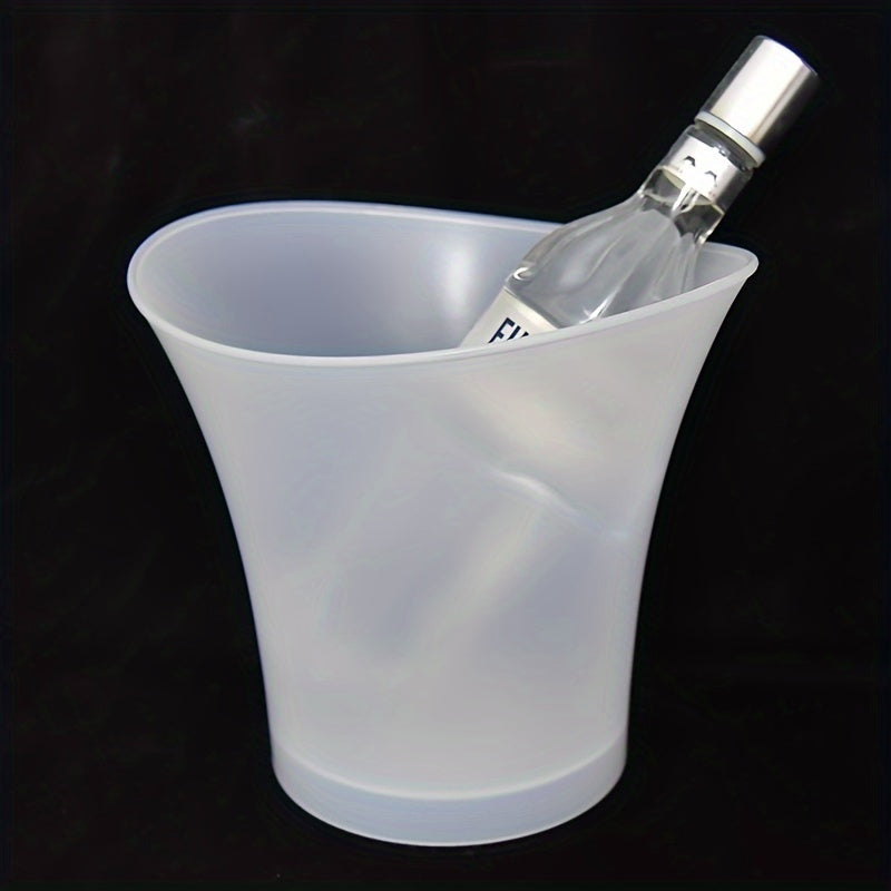 Seau à glaçons lumineux LED 5L – Parfait pour le champagne et la bière