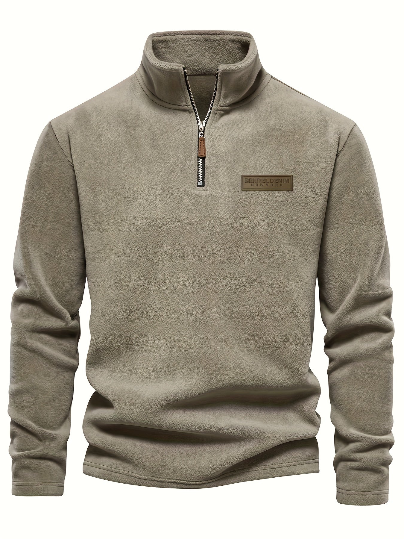 Pull-Over Demi-Zip Doublé en Polaire - Confortable et Chaud pour les Jours Froids
