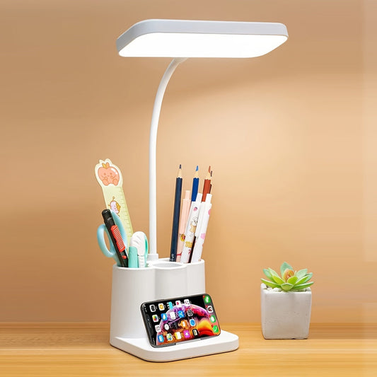 Lampe de Bureau LED Intelligente Rechargeable avec Éclairage Réglable – Parfaite pour la Lecture et le Travail