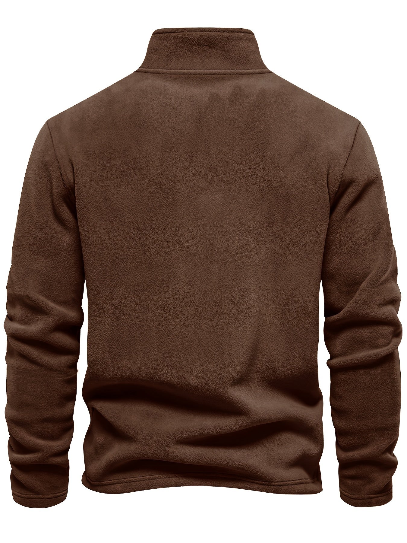 Pull-Over Demi-Zip Doublé en Polaire - Confortable et Chaud pour les Jours Froids