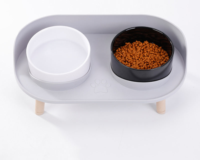 Gamelle double surélevée pour animaux – Repas confortable et sain pour chats et chiens