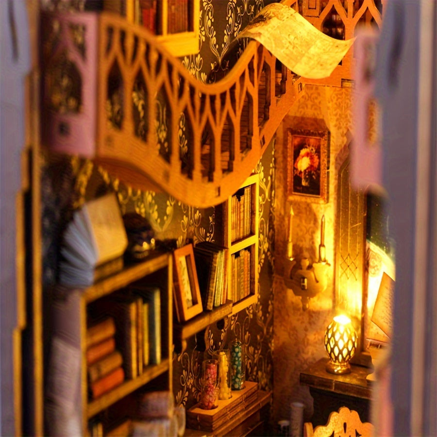 Maison de livres magique – Puzzle 3D en bois pour constructeurs créatifs