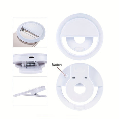Anneau Lumineux LED Selfie – Idéal pour le Maquillage et la Photographie