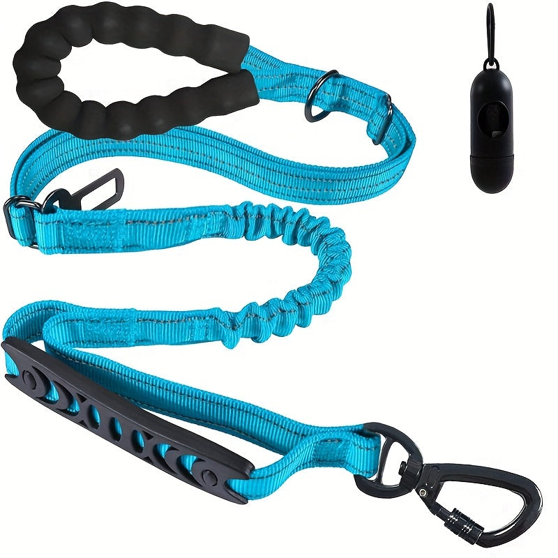 Laisse bungee réglable pour chien – Amortissante et réfléchissante pour grands chiens