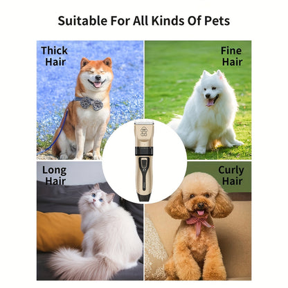 Tondeuse sans fil pour animaux – Rechargeable USB et silencieuse pour chiens et chats