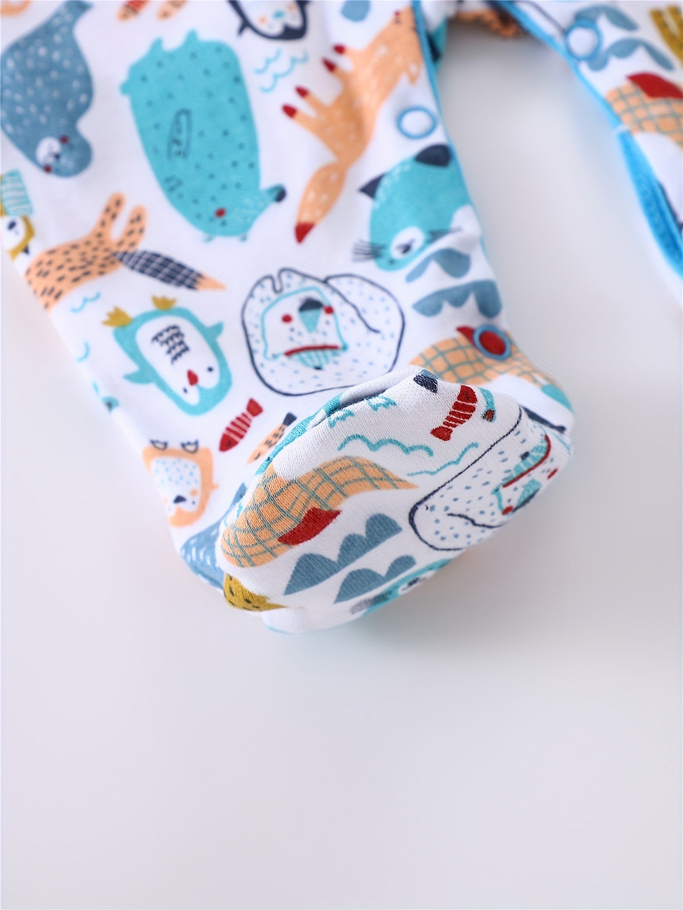 Set de 3 Bodys Bébé avec Imprimés Animaux – Manches Longues pour Activités en Plein Air
