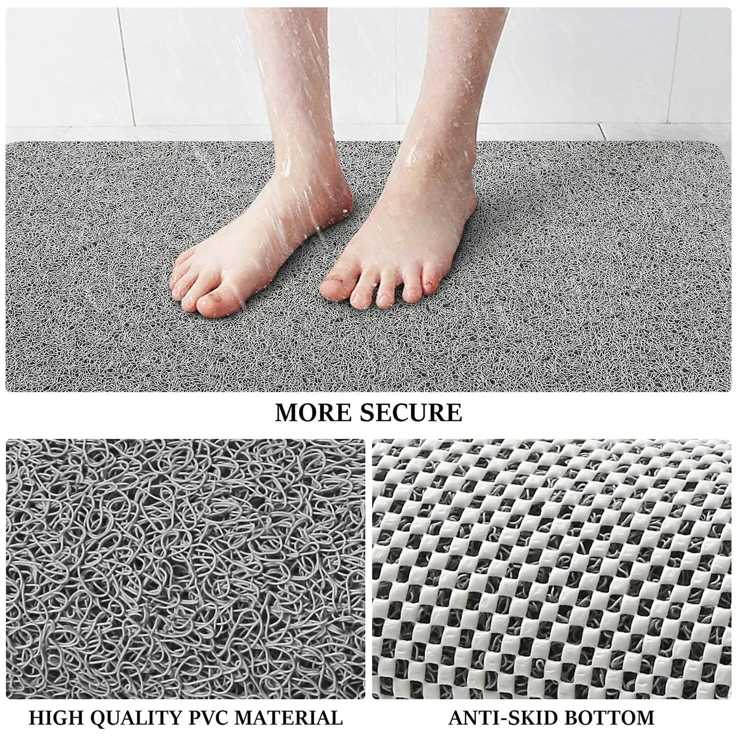 AquaSafe - Tapis de Douche Antidérapant