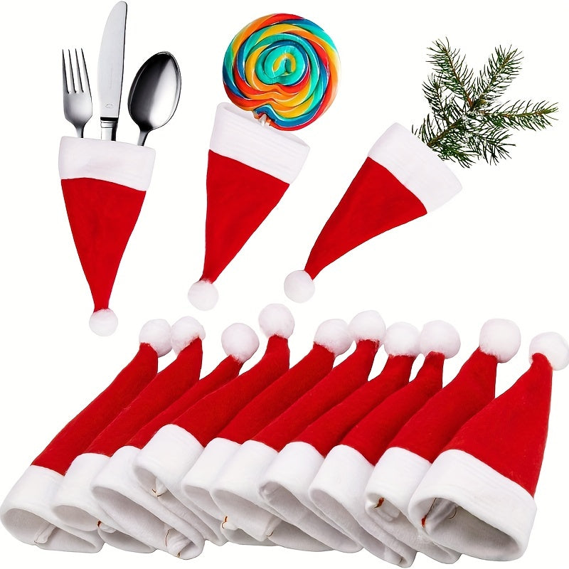 Set de Housses Père Noël – Pour une Table Festive