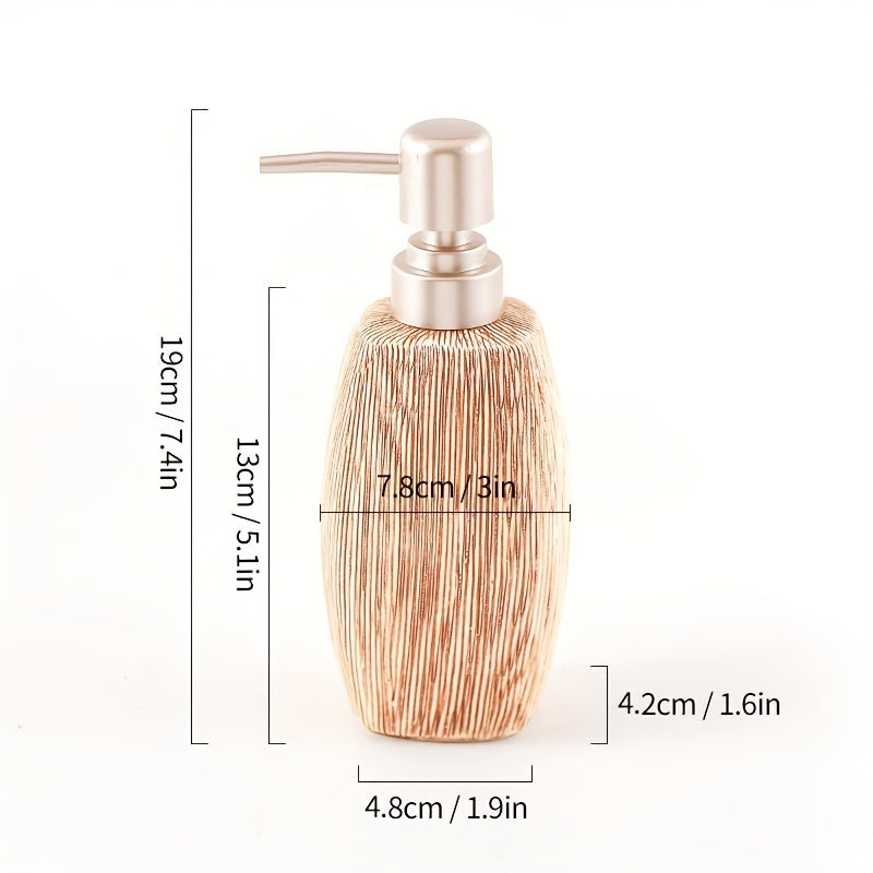 Set de Salle de Bain en Céramique Style Grain de Bois – Accessoires de Luxe pour une Touche Naturelle dans votre Salle de Bain