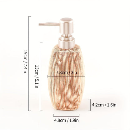 Set de Salle de Bain en Céramique Style Grain de Bois – Accessoires de Luxe pour une Touche Naturelle dans votre Salle de Bain