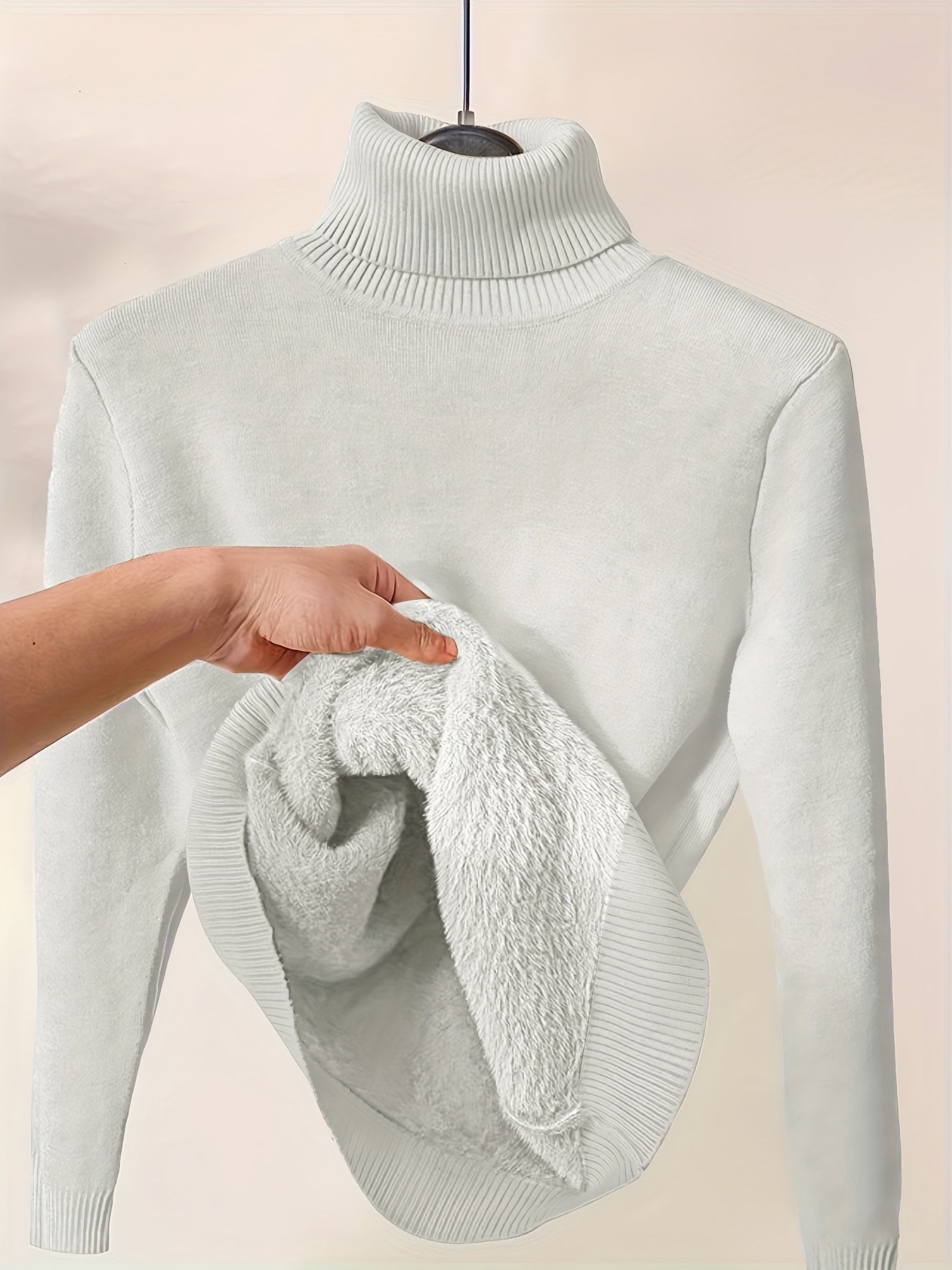 Pull Col Roulé Thermique - Confortable et Chaud pour les Jours Froids