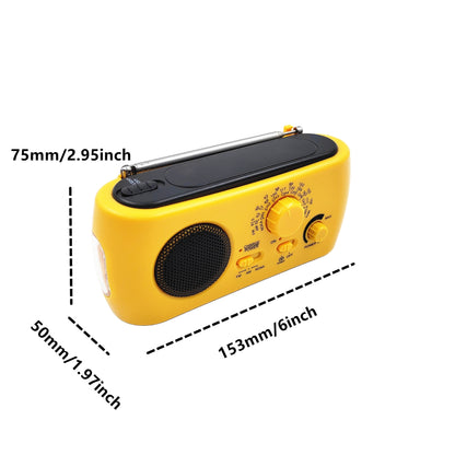 Radio de secours SurvivorTune – Radio portable AM/FM avec chargeur et lampe torche