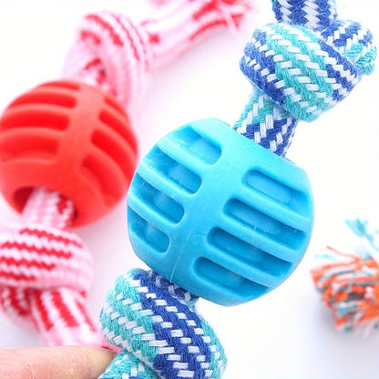 Jouet à mâcher interactif pour chien – Avec boutons colorés et balle en caoutchouc